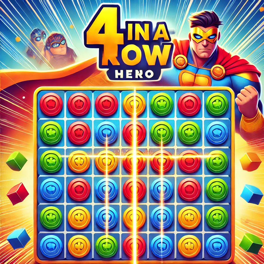 4 In Row Mania Hero: A Classic Game with a Heroic Twist